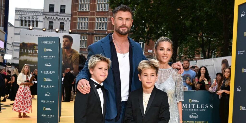 Chris Hemsworth's Lookalike Twin Sons Make Rare Red Carpet Appearance