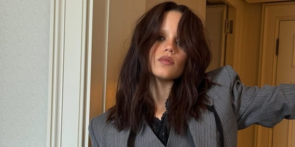 Jenna Ortega Went Full Goth Siren With Bleached Brows and a Reptilian Corset