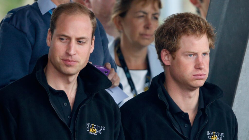 Prince William and Prince Harry wear black fleece jackets at the Invictus Games 2014