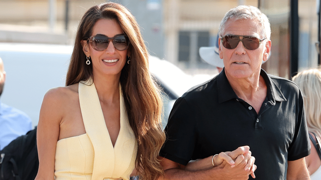 Amal Clooney arrived at the Venice Film festival in a butter yellow Balmain dress