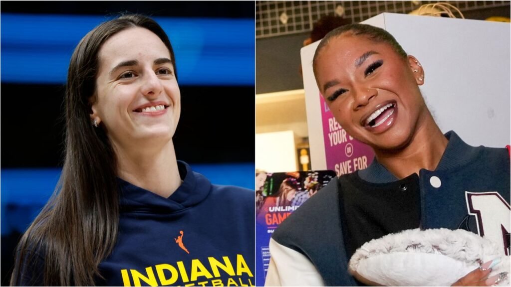 Caitlin Clark Playfully Called Out Jordan Chiles for Wearing a Dallas Wings to Her WNBA Game Caitlin Clark Playfully Called Out Jordan Chiles for Wearing a Dallas Wings to Her WNBA Game