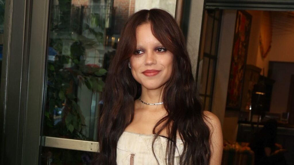 Jenna Ortega Paired Her Deconstructed Lingerie Dress With Fishnet Stilettos Jenna Ortega Paired Her Deconstructed Lingerie Dress With Fishnet Stilettos