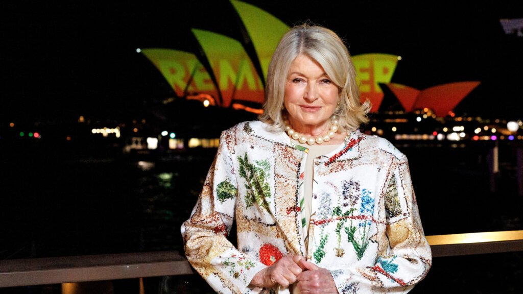 Martha Stewart posing for the camera.