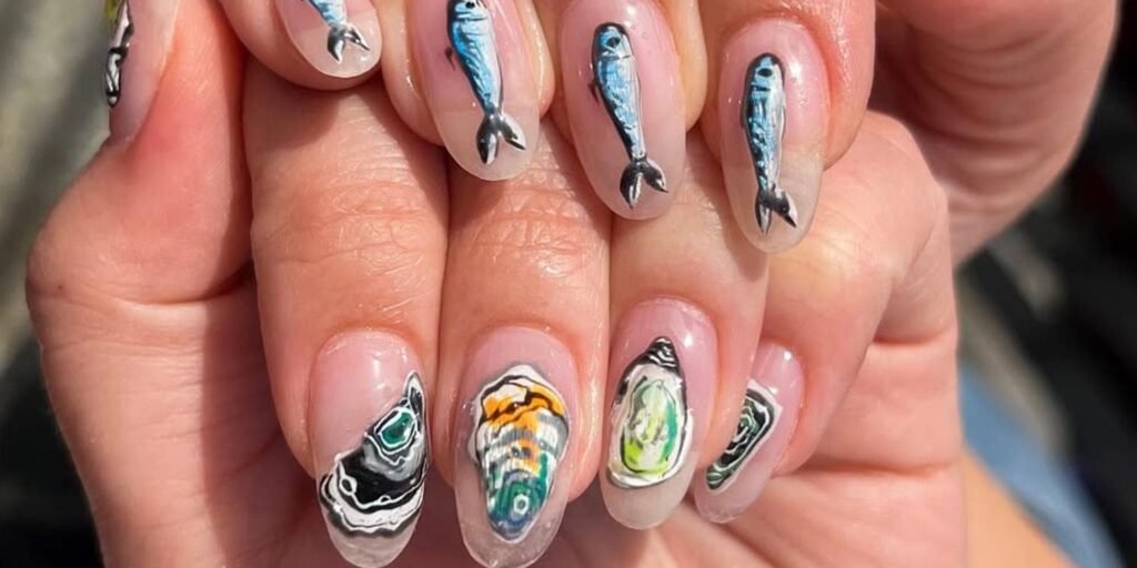 Seafood Buffet Nails Are Everything This Summer Seafood Buffet Nails Are Everything This Summer