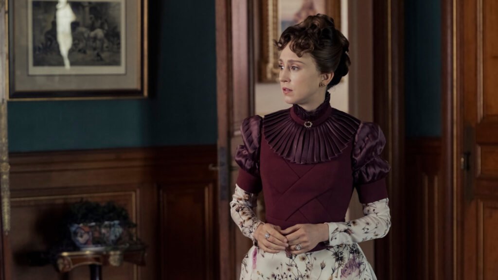 Taissa Farmiga on Gladys’ Pregnancy in Shocking ‘The Gilded Age’ Finale