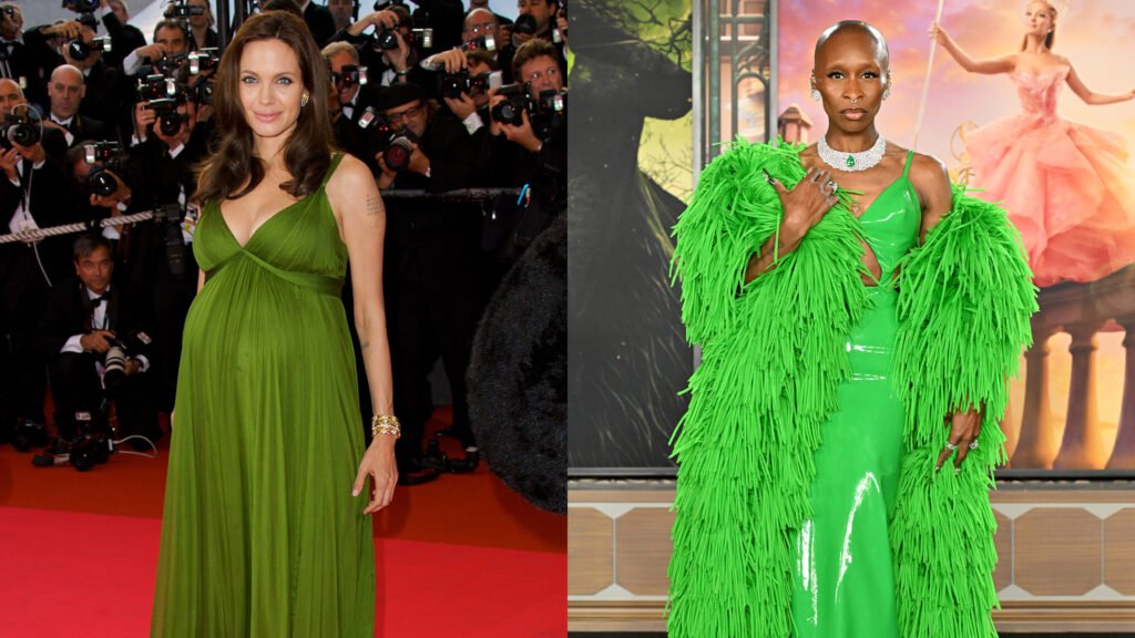 green - angelina jolie, cynthia erivo