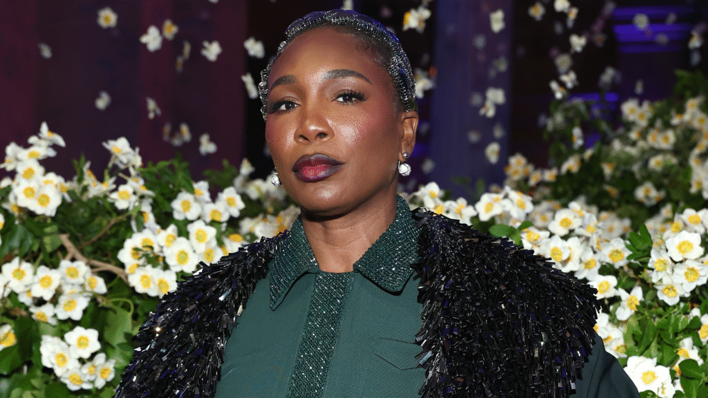 Venus Williams competed in the 2025 US Open in a custom Khaite outfit