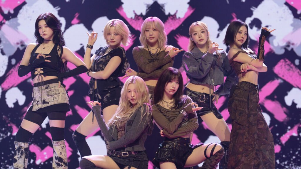 Who Is Billlie? What to Know About the ‘KPOPPED’ Girl Group The seven members of Billlie (from left: Tsuki, Siyoon, Haram, Moon Sua, Haruna, Suhyeon, and Sheon) perform in front of an LED screen, on Apple TV+'s 'KPOPPED.'