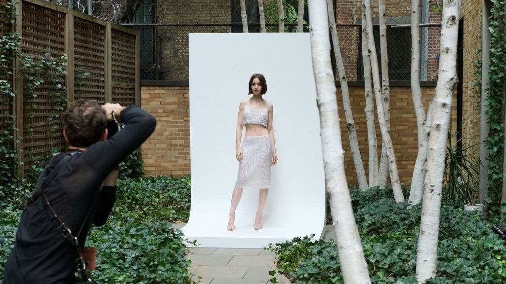 Lily Collins Went All-In on ’90s Minimalism at Calvin Klein