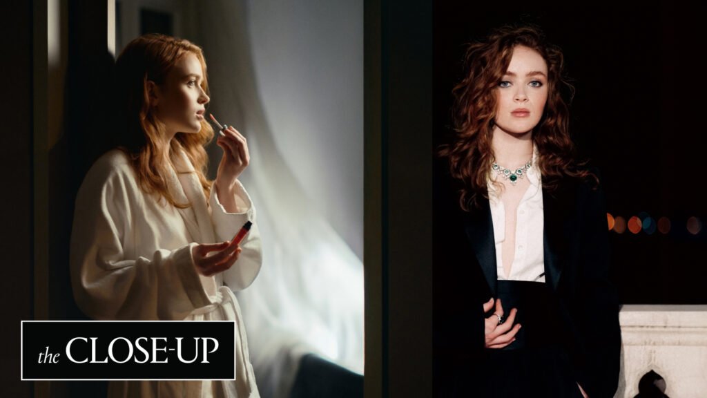 Sadie Sink gets ready for the 2025 Venice Film Festival in looks by Armani