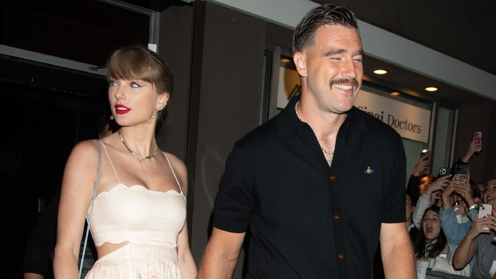 Travis Kelce Teased Taylor Swift Wedding Detail NEW YORK, NY - SEPTEMBER 7: Taylor Swift and Travis Kelce are seen leaving Karen Elson Wedding on September 7, 2024 in New York, New York. (Photo by MEGA/GC Images)