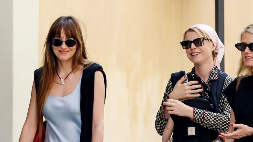 Dakota Johnson and Jessie Buckley Offer Two Different Takes on the Same Spring Outfit Formula