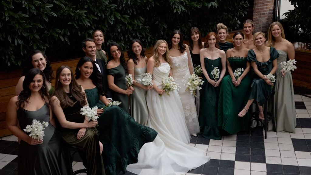 How I Styled Mix-Matched Bridesmaids Dresses for My Wedding