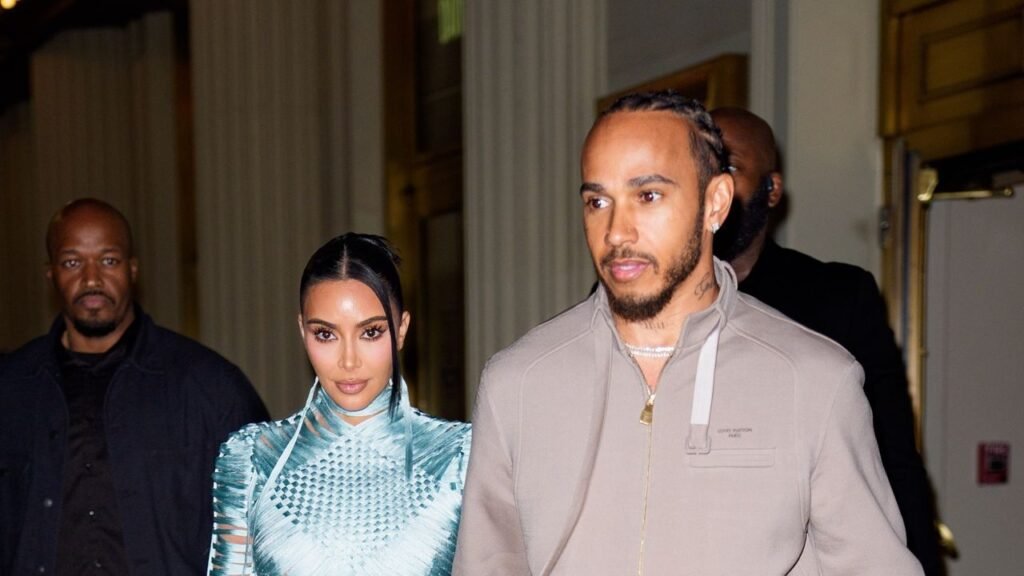 Kim Kardashian and Lewis Hamilton Have Differing Takes on Casual Date Night Dressing