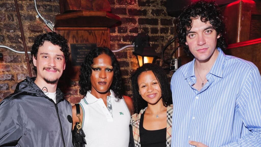 Check, Mate! Burberry Hosted a Posh Pub Watch Party During the World Cup