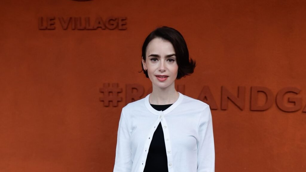 Forget Ballerinas, The Jazz Shoe Is Now Lily Collins’s Preferred French-Girl Flat Forget Ballerinas, The Jazz Shoe Is Now Lily Collins’s Preferred French-Girl Flat