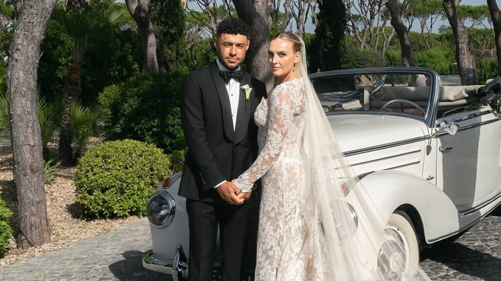 Former Little Mix Member Perrie Edwards Wore Three White Dresses to Marry Footballer Alex Oxlade-Chamberlain in Portugal