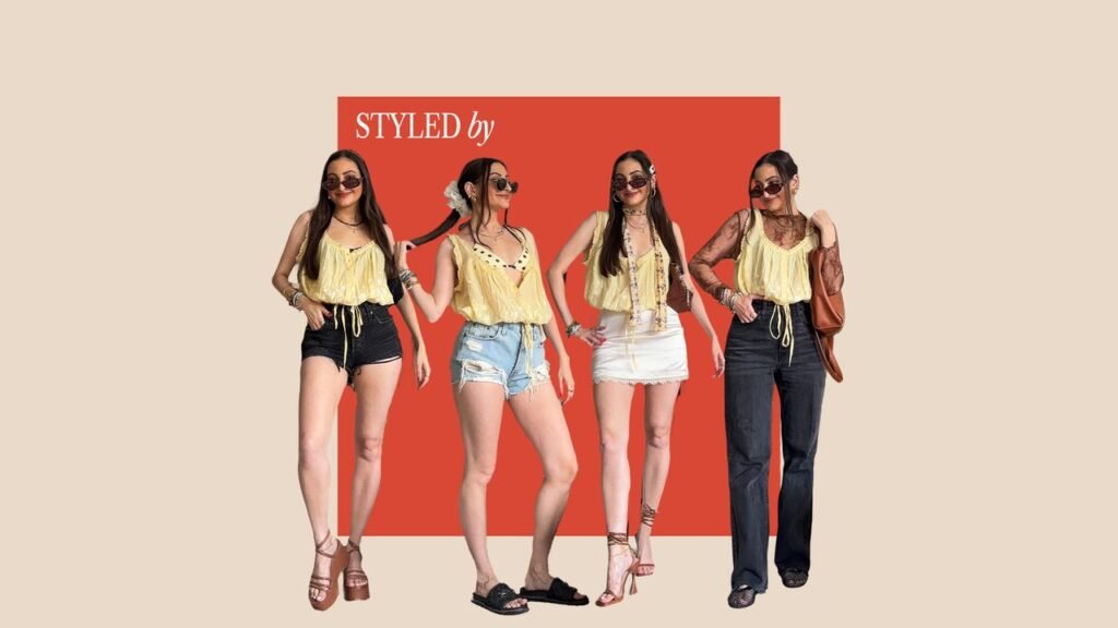 How to Style a Semi-Sheer Shirt 5 Different Ways for Summer