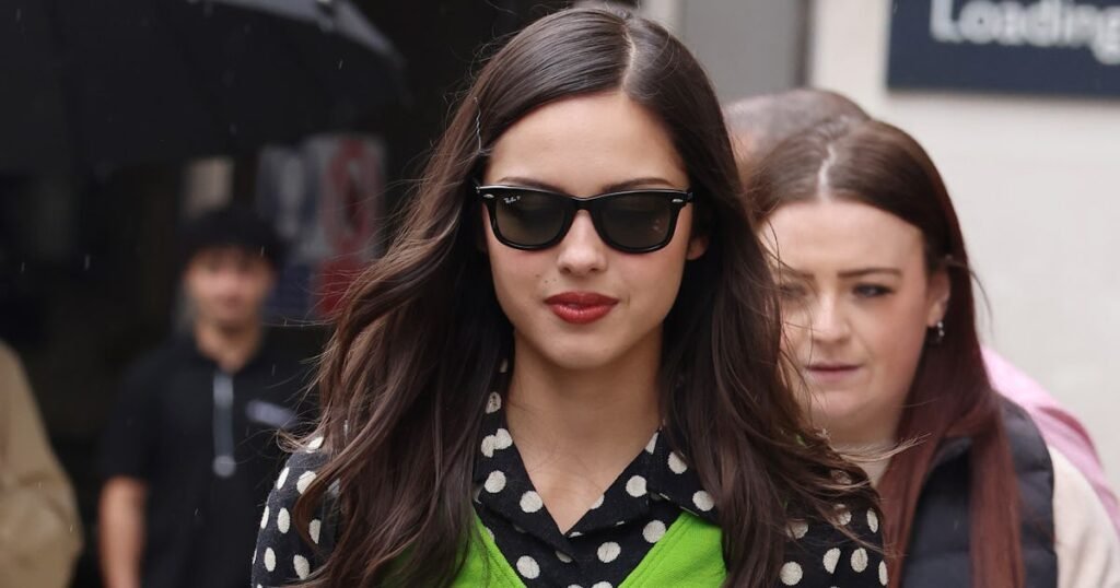 Olivia Rodrigo’s Polka-Dotted Dress & Green Vest Felt Like A ’60s Fever Dream