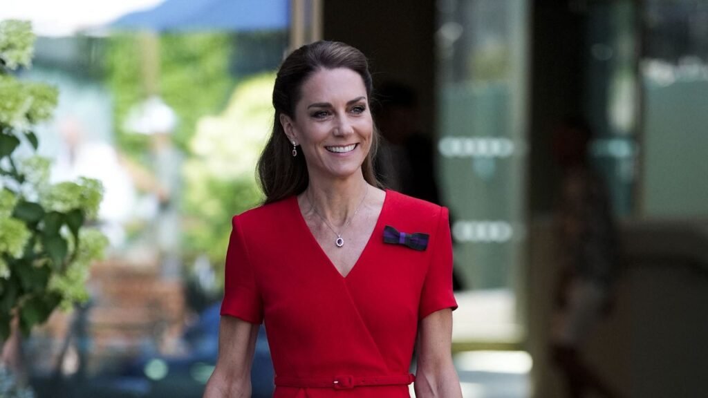Kate Middleton, the Princess of Wales, Is a Lady in Red at Wimbledon on Finals Weekend