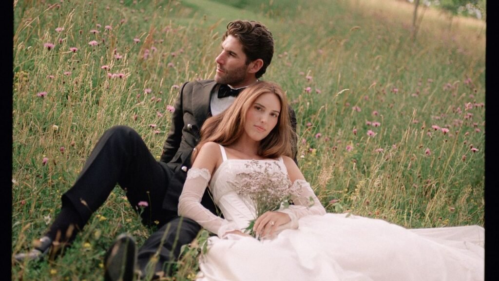 The Bride Wore 7 Bespoke Looks Designed by Her Sister to Her English Countryside Wedding