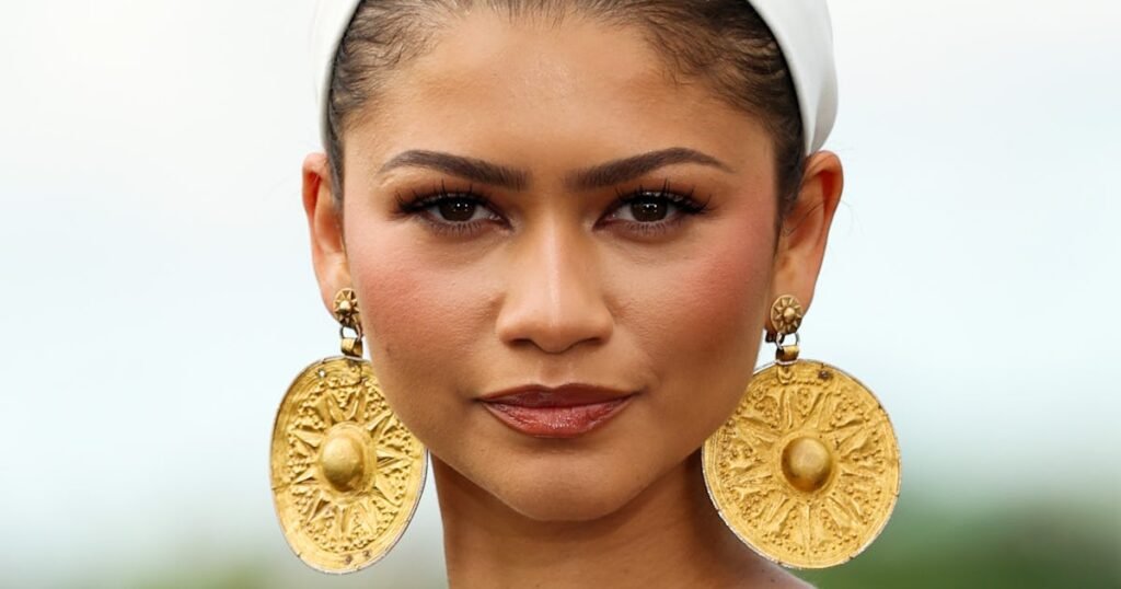 Zendaya’s Halo Braid & Bronzed Skin Are Pinterest Board-Approved