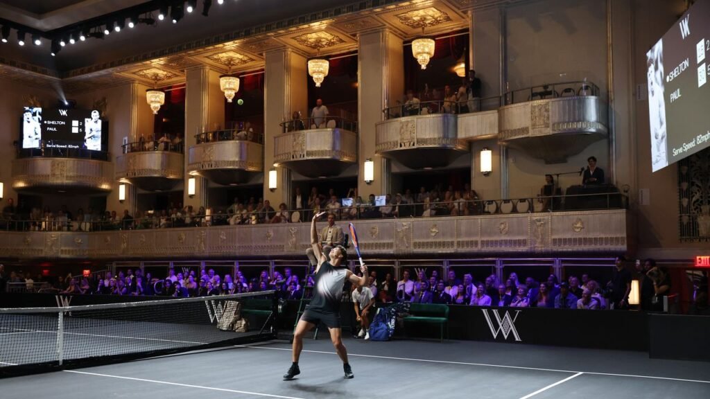 I Had A Private Tennis Lesson From Grand Slam Champion Stan Wawrinka Inside The Waldorf Astoria Ballroom