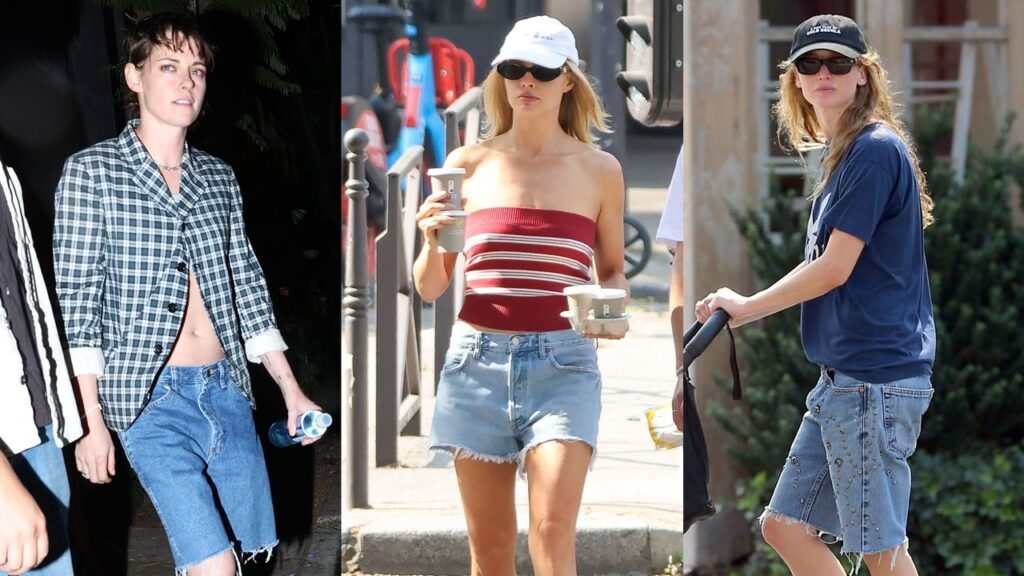 Margot Robbie, Jennifer Lawrence, and Kristen Stewart Do Cutoff Jorts Their Way Margot Robbie, Jennifer Lawrence, and Kristen Stewart Do Cutoff Jorts Their Way