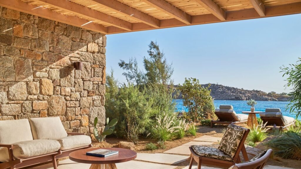 This Stylish New Hotel Embraces the Quieter Side of Mykonos This Stylish New Hotel Embraces the Quieter Side of Mykonos
