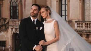 Cait Bailey Wore Balenciaga Couture to Marry Mario Carbone in a Three-Day Sicilian Wedding