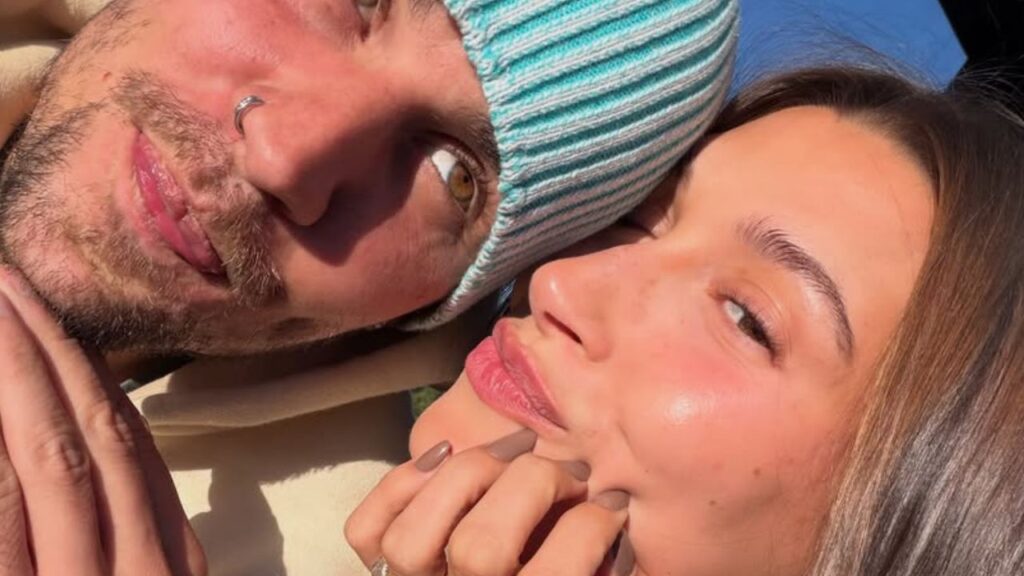 Hailey Bieber Taps This Sweater Weather-Ready Nail Shade