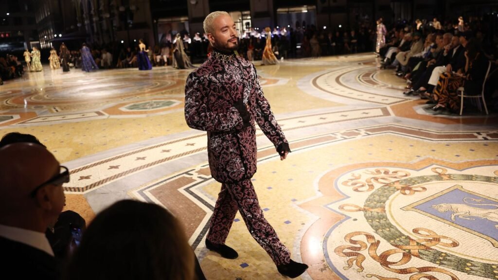 J Balvin Walked the Vogue World 2026: Milano Runway in Regal Dolce & Gabbana J Balvin Walked the Vogue World 2026: Milano Runway in Regal Dolce & Gabbana