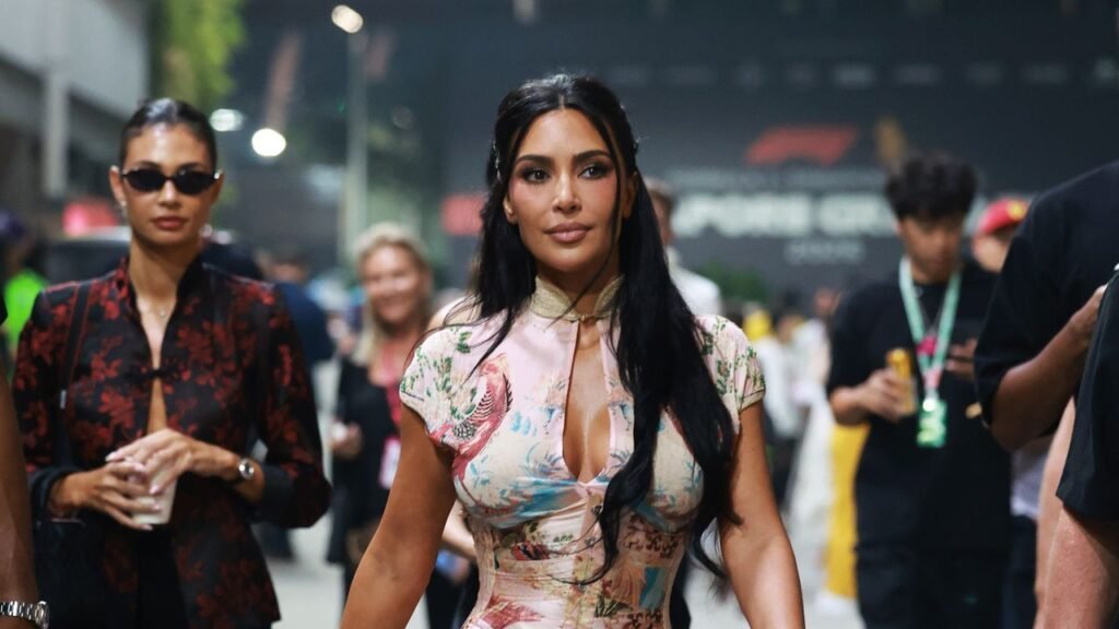 Kim Kardashian Brings the Va-Va-Vroom to F1 WAG Style Kim Kardashian Brings the Va-Va-Vroom to F1 WAG Style